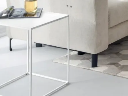 Tavolino quadrato Thin in metallo di Calligaris