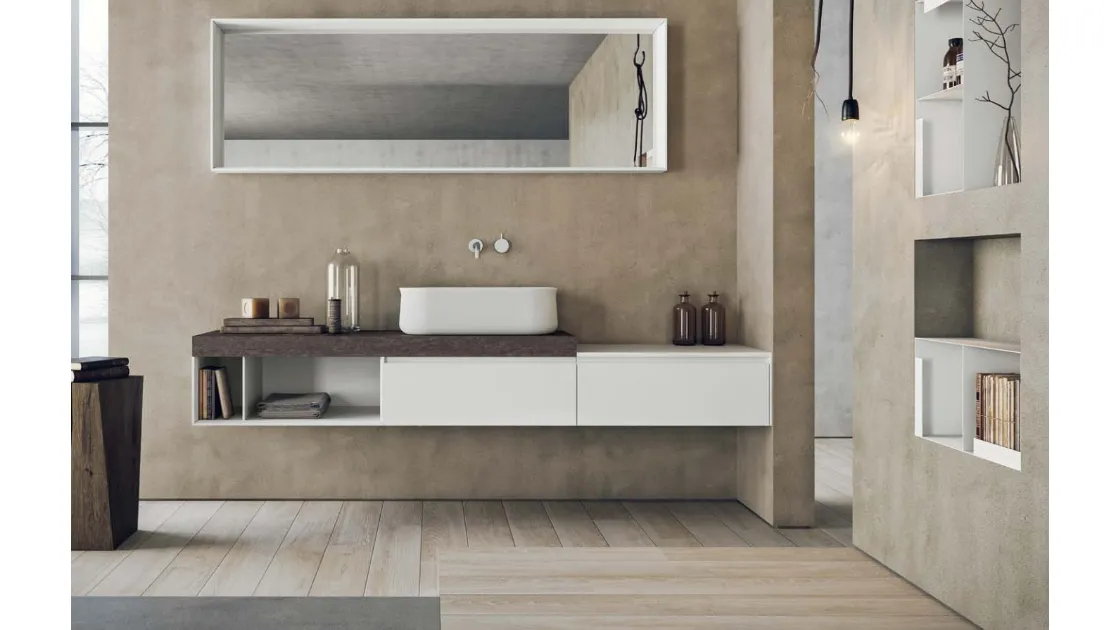 Mobile da Bagno sospeso Calix XL 04 di Novello