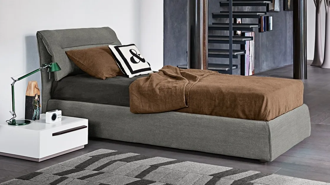 Letto singolo con box contenitore Campo di Bonaldo