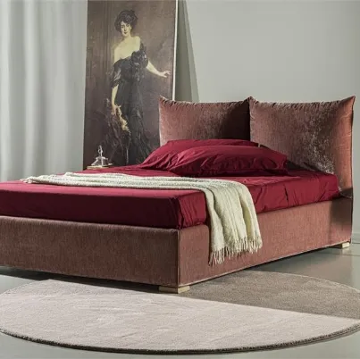 Letto in vellutino con box contenitore Grace di Ventura