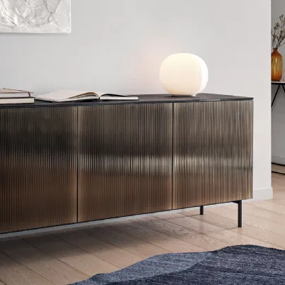 Madia Universal Centorighe in specchio bronzo di Calligaris